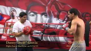 Danny Garcia Open Workout for Matthysse Highlights [upl. by Leidgam]