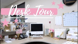 DESK TOUR DECOR  ORGANIZATION  DESIREE ESTRADA [upl. by Francois]