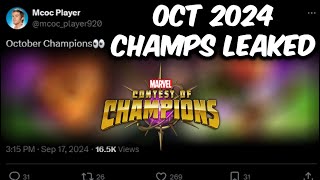 Mcoc October 2024 Champs Leak Super Hyped [upl. by Einegue]