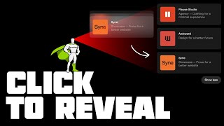 Click Reveal  The Easiest Greensock Animation Tutorial [upl. by Yelram850]