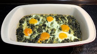 Si të gatuajmë Tavë me Spinaq dhe Vezë  Casserole with Spinach and Eggs [upl. by Aristotle]