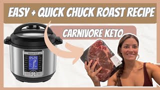 Tender amp Tasty Instant Pot Carnivore Chuck Roast Recipe  A Flavorful LowCarb Delight carnivore [upl. by Nnylrefinnej]