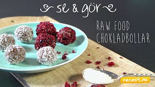 Se amp gör Raw food chokladbollar [upl. by Ellehcyar]