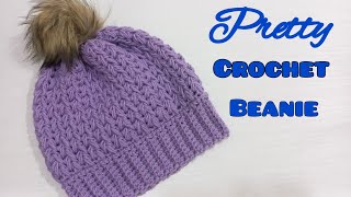 Incredible Crochet Beanie Hat With 2 Rounds🥰 [upl. by Aline]