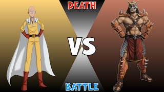 Saitama vs Elder God Shao Kahn  Death Battle [upl. by Ssyla]