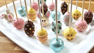 Easter Cake Pops SIMPLE Decorations Recipe [upl. by Barnaby379]