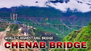 Chenab bridge  चिनाब पुल • The worlds highest rail bridge in India an engineering marvel 🌿🇮🇳 [upl. by Anatniuq913]