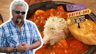 Guy Fieri Eats Dynamite Shrimp Creole in Mississippi  Diners DriveIns and Dives  Food Network [upl. by Lesko]