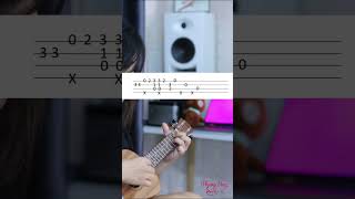 Haru Haru  BigBang  Fingerstyle Tab ukulele [upl. by Starlene]