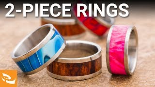 Turning a 2Piece Ring Core Woodturning Project [upl. by Hashum]