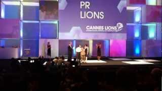 Standing ovation for Matteo and Stefania at Cannes Lions award ceremony [upl. by Eveivaneg852]