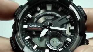 Casio AEQ110W1AVEF Настройка часов [upl. by Cohligan]