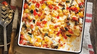 Roasted Ratatouille Strata  2015 Milk Calendar [upl. by Aynam855]