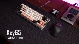 Key65 w Durock T1 Switch Typing Sounds ASMR [upl. by Tewell]