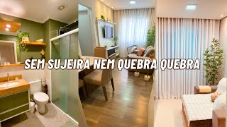 COMO CONSEGUIR MUDAR A CARA E DECORAR UM APARTAMENTO PEQUENO GASTANDO MENOS POSSÍVEL [upl. by Thurlow]