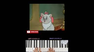 Aristocats Scales and Arpeggios easy piano part 1 [upl. by Adnamar665]