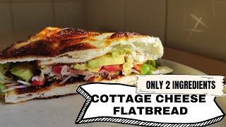 YOU CAN MAKE COTTAGE CHEESE FLATBREAD WITH ONLY 2 INGREDIENTS  HEALTHY amp HIGH PROTEIN [upl. by Korfonta]