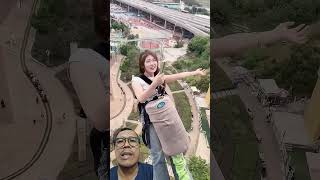 5032Bungee 🥲😲😫Jumping With Rope In Beautiful Place Adventures shorts bungee [upl. by Berlauda]