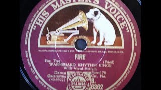 Washboard Rhythm Kings Fire 1932 [upl. by Longan]