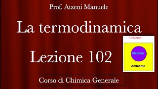 quotLa termodinamicaquot L102  Chimica generale  ProfAtzeni ISCRIVITI [upl. by Muriel]