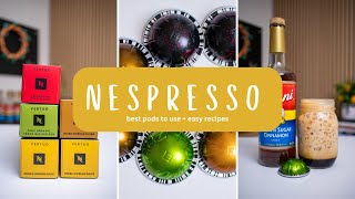 Best Nespresso Espresso Pods amp Easy Nespresso Recipes [upl. by Nolyk842]