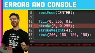 Whoops Errors in the p5js Web Editor 15 [upl. by Nevaj301]