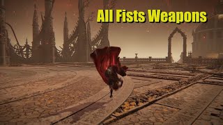 All Fists Weapons Showcase Elden Ring DLC [upl. by Veno]