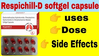 Respichill D Capsule  खांसी का कैप्सूल  Uses Dose amp Side Effects [upl. by Horvitz216]