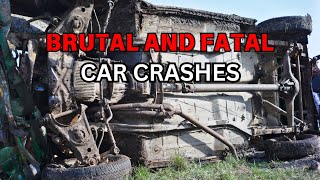 Brutal and Fatal Car Crashes 30 [upl. by Htennek]