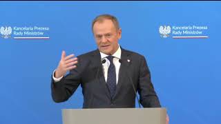 Donald Tusk  konferencja prasowa Premiera [upl. by Joub]