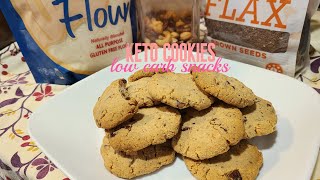 EASY KETO COOKIES ●HEALTHY COOKIES RECIPE ● SNACKS [upl. by Aehsila984]