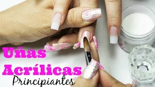 Uñas de acrilico para principiantes  beginner acrylic nails [upl. by Mcleod]