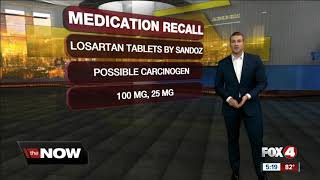 Blood pressure drug recall Sandozs losartan potassium hydrochlorothiazide [upl. by Konyn941]