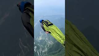 Yuhu Peak Wingsuit Flying Wingsuit Flying Zhang Shupeng Wingsuit Flyer Zhang Shupeng Fly with Sha [upl. by Nerag]