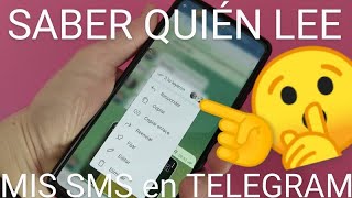 ✉️👀 Cómo SABER QUIÉN ha LEÍDO MI MENSAJE ✅ en un GRUPO TELEGRAM❓ [upl. by Anah251]