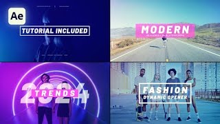 After Effects Template Opener  Fashion Opener [upl. by Stanhope743]