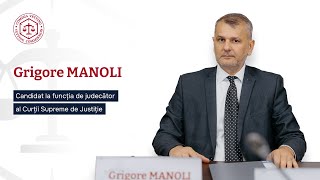 Audierea lui Grigore Manoli candidat la funția de judecător la Curtea Supremă de Justiție [upl. by Ahseinar]