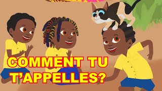 Comment tu tappelles  Comptinejeu congolaise avec paroles [upl. by Ameerahs]