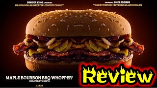 Burger King Maple Bourbon BBQ Whopper Review [upl. by Ellehcal]