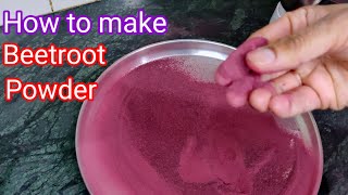 How to make Beetroot powder at home  Homemade beetroot powder [upl. by Deragon283]