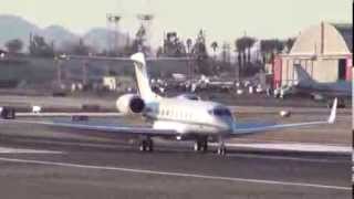 Disneys Gulfstream G650 Landing at BUR [upl. by Alehtse]