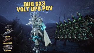 Duo 6x3 Eidolon Hunt  Volt DPS POV  Warframe [upl. by Brawley]