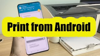 Print From Phone to a Printer Connected to PC  Android [upl. by Aisatsana]