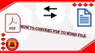 How to PDF File edit and Convert to Word File [upl. by Aihcila843]