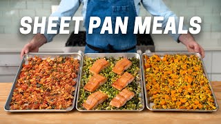 3 Easy and Healthy Sheet Pan Meals [upl. by Ritchie]