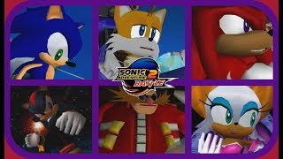 Sonic Adventure 2 Battle HD The MovieAll Cutscenes [upl. by Ainerbas]