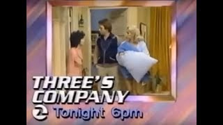 KTVU 2 THREES COMPANY PROMO 1989 [upl. by Llenaej38]