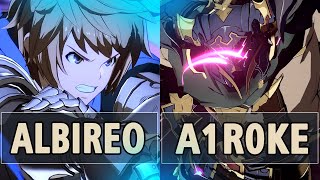 GBVSR🔥Albireo Gran Vs A1r0ke Vaseraga🔥 High Level Gameplay [upl. by Ayn]