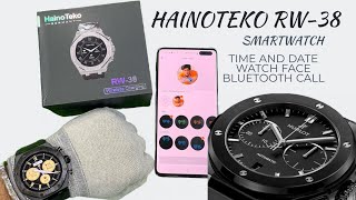 HAINOTEKO RW38 Smartwatch  haino teko rw38 Smartwatch time and date setting Haino Teko Rw38 [upl. by Aikemaj]