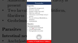 Nematodes  Medical Parasitology  by Imran Yaseen [upl. by Egas]